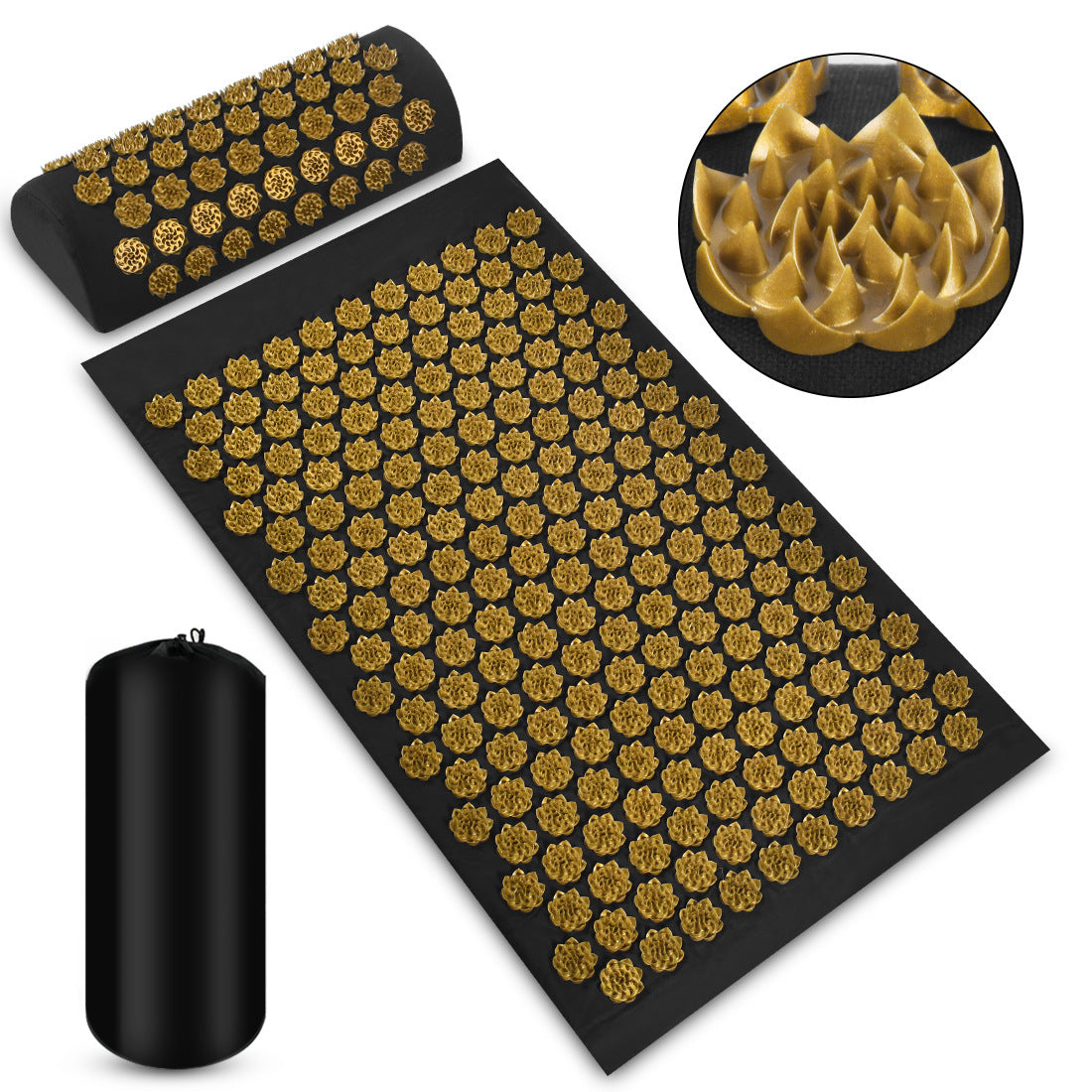 Acupressure Massage Mat With Needles Set