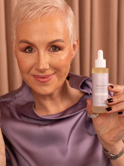 Natural Life Menopause Hair Oil (30ml) and Scalp Massager Bundle