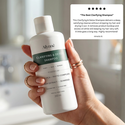 Ailynné Clarifying & Detox Shampoo For Oily Hair & Build Up - 200 ml