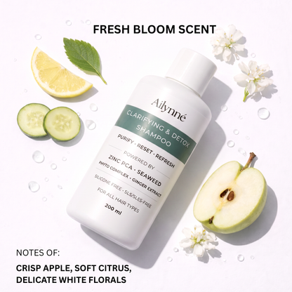 Ailynné Clarifying & Detox Shampoo For Oily Hair & Build Up - 200 ml