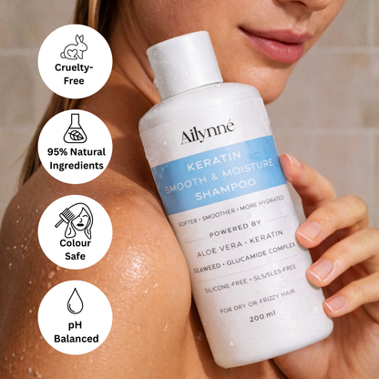 Ailynné Smooth & Moisture Shampoo For Dry & Frizzy Hair