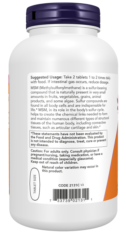 MSM 1500 mg Tablets