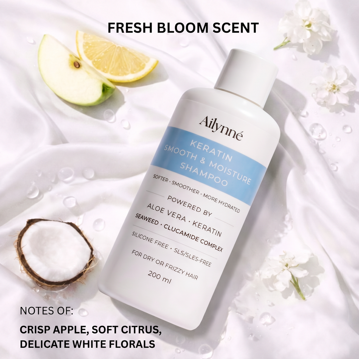 Ailynné Smooth & Moisture Shampoo For Dry & Frizzy Hair